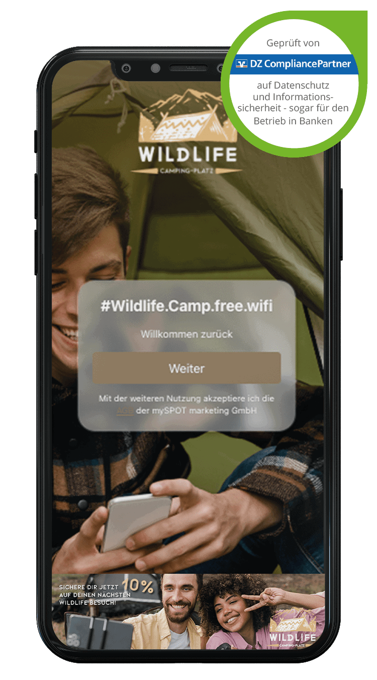 WLAN Lösungen für Campingplatz Login